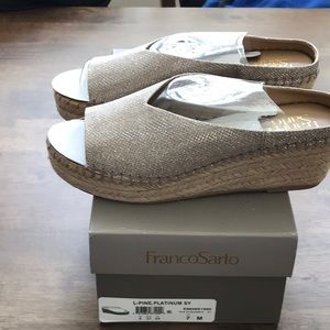 Franco Sarto wedged sandals size 7M brand new in box